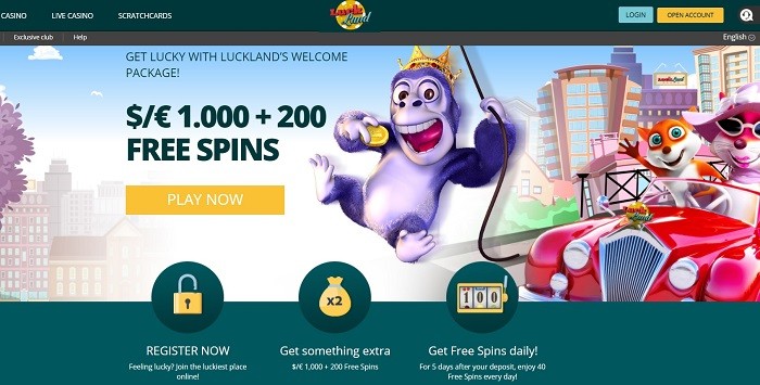 Luckland Casino Bonus Code