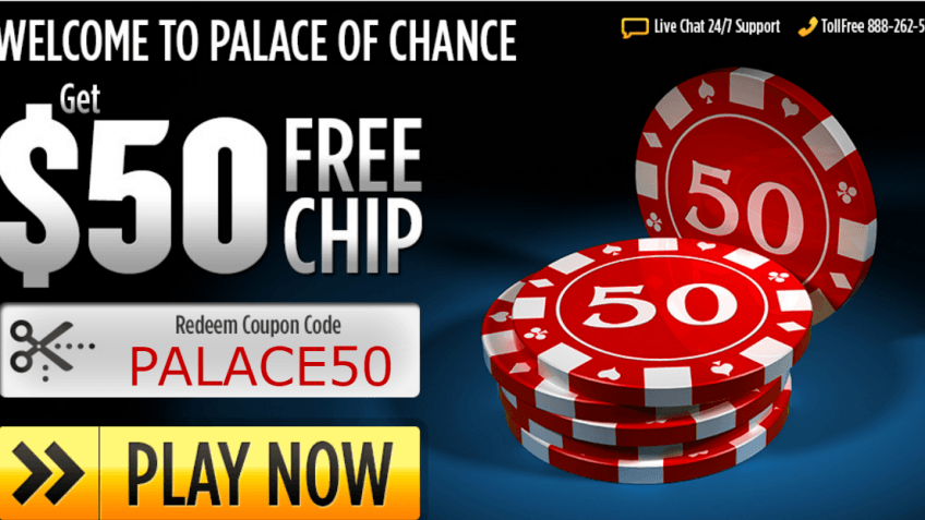 Palace of Chance casino $50 free