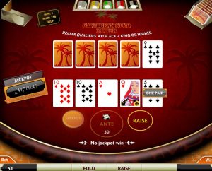 Caribbean Stud Poker Jackpot game