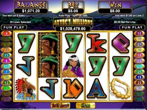 Aztec's Million progressive slot game