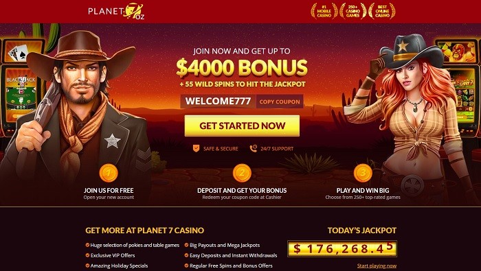 Planet7 casino welcome norulebonus