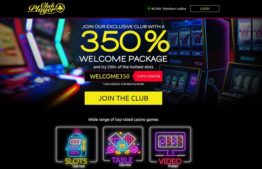 Club Player casino welcome Norulesbonus